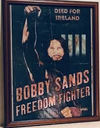 Testament to the support he earned was the estimated attendance of 100,000 mourners at his funeral, one of ireland's largest ever. Rare Bobby Sands Freedom Fighter Republican Framed Poster The Irish Pub Emporium