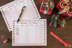 The community and charity organizations. Christmas Gifts Planner Printable Neat House Sweet Home