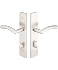Your lock is ready to use. Emtek Multi Point Patio Door Lock Trim Modern Stainless Steel 2x10 Plate Direct Door Hardware