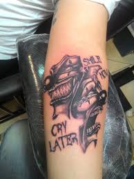 Maybe you would like to learn more about one of these? Smile Now Cry Later Mask Cool Tattoos Dream Tattoos Latest Tattoos