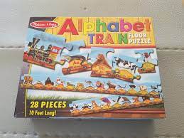 Floor puzzle with a zoo animal theme that creates an alphabet train, produced by melissa & doug. Best Melissa And Doug Alphabet Train Floor Puzzle For Sale In Griffin Georgia For 2021