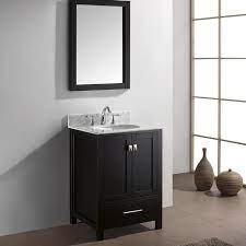 00 list price $254.00 $ 254. Virtu Usa Caroline Avenue 24 Inch Single Sink Black Bathroom Vanity Set