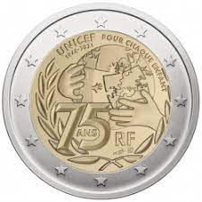 The uefa european championship brings europe's top national teams together; France 2 Euro 2021 75th Anniversary Unicef Uc112