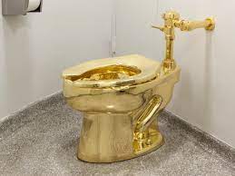 Save big on gold bathroom sink faucets. Flushed With Success Solid Gold Toilet To Be Installed At Blenheim Art The Guardian