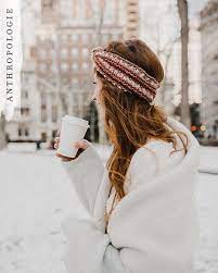 Tweed Bow Headband Boho Chic Hats Fashion Style