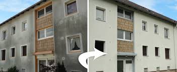 Vorher Nachher Vergleich Besonders Fur Besitzer Und Vermieter Von Mehrfamilienhauser Stellt Unser Fassadenreinig Fassade Fassade Verputzen Mehrfamilienhauser