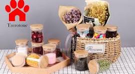 Glass Jars Set,Upgrade Spice Jars with Wood Airtight Lids and Labels, 6oz  12 Piece Small Food Storage Containers for Home Kitchen, Tea, Herbs, Sugar,  ...