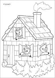 The three little pigs colouring sheets. Pictures Of The Three Little Pigs Coloring Home