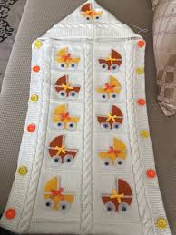 Kundak Battaniye Bebek Kundagi Orgu Battaniye