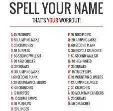 How to spell exercise, correct spelling of exercise, how is exercise spelled, spell check exercise, how do you spell exercise. Spell Your Name Workout