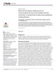 Female african american student with backpack holding coffee to go, isolated on white. Pdf Women S And Girls Experiences Of Menstruation In Low And Middle Income Countries A Systematic Review And Qualitative Metasynthesis