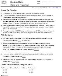 Class 6 ratio and proportion. Grade 6 Math Worksheets And Problems Ratio And Proportion Edugain India Ratio And Proportion Worksheet Proportions Worksheet Ratios And Proportions