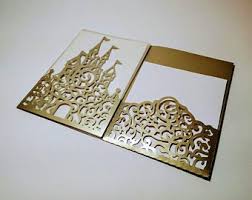 Download Tri Fold Wedding Invitation Disney Princess Castle Svg Files Cricut Laser C Tri Fold Wedding Invitations Castle Wedding Invitations Disney Princess Invitations