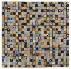 1.5x1.5 Handmade Square Pattern Multicolor Porcelain Mosaic Tile