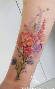 Ancient, mystical, and magical there are so many meanings of flowers. Watercolor Flowers Tattoos Bouquet Tattoo Body Art Tattoos