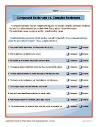 Compound Sentences Vs Complex Sentences Worksheet Complex Sentences Worksheets Complex Sentences Compound Sentences