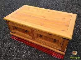 Tools not included to clean, simply use a damp the sandra coffee table is constructed with a metal base and a reclaimed pine wood top. Mexican Pine Coffee Tabledrawers For Sale In Annamoe Wicklow From Mheatly