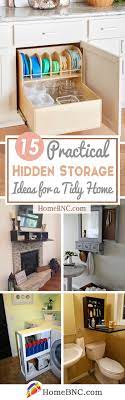 Utilize the space between your fridge and the wall with a sliding spice rack. 15 Best Hidden Storage Ideas And Designs For 2021