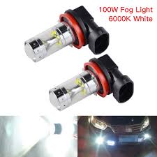 H16 Led Fog Light Bulbs For Toyota Corolla 4runner Rav4 50w 2400lm 6000k White Ebay
