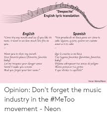 'despacito' by luis fonsi, daddy yankee and bieber is mostly in spanish, but do you know what the lyrics actually mean in english? Lyrics Center Despacito Lyrics In English Translation