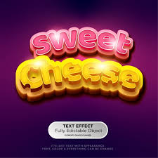 Sweet And Cheese 3d Font Effect Mockup In 2020 3d Font Poster Fonts Cool Fonts