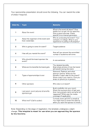You can include similar events that you may have planned in the past. Event Sponsorship Proposal Sample Car Sponsorship Proposal Template Piccomemorial