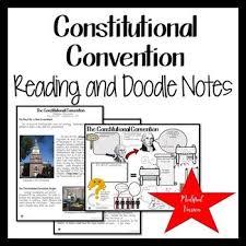 Constitutional Convention Readings And Doodle Notes Modified For Ell Or Sped Constitutional Convention Doodle Notes Constitution