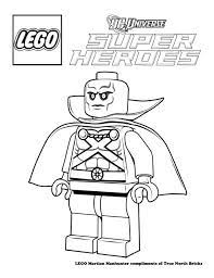 Coloring Page Martian Manhunter True North Bricks Lego Coloring Pages Lego Coloring Coloring Pages