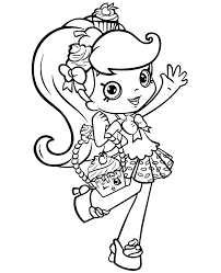 Printable shopkins cupcake queen coloring page. Shoppie Pam Cake Coloring Page Shopkins