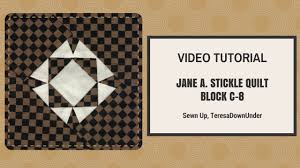 Here's the quilt in gwen's (owner of the dj) own words: Video Tutorial Dear Jane Quilt Block C08 Youtube