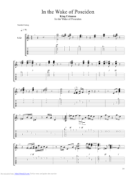 In The Wake Of Poseidon Guitar Pro Tab By King Crimson Musicnoteslib Com