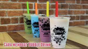 Cara Membuat Bubble Drink Lakoe Youtube