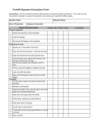 Some basic operator safety rules. Printable Forklift Evaluation Form Fill Out And Sign Printable Pdf Template Signnow