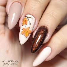 61 Best Fall Nail Designs To Make You Charming 2020 Fall Nail Colors Fall Nail Designs