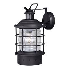 Dusk to dawn sensor photocell auto light outdoor day night detector. Cascadia Hyannis Dualux Black Motion Sensor Dusk To Dawn Outdoor Wall Light Lowe S Canada