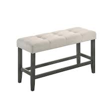 This set can comfortably accommodate 4 adults. Best Quality Furniture Rustic Gray 4 Piece Counter Height Dining Set With 3 Shelf Storage On Sale Overstock 21295941