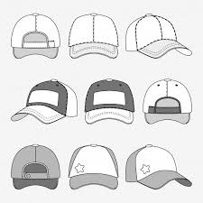 This is my first video using them.i also got. Baseball Cap Front Back And Side View Outline Vector Template Of Caps Illustration Of Cap For Spor Drawing Anime Clothes Fashion Design Drawings Cap Drawing