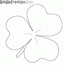 This is a digital download pdf. Printables Four Leaf Clover With Border Coloring Page St Coloring Home