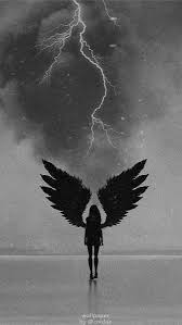 Mello Minx Adli Kullanicinin Random Stuff Panosundaki Pin Melek Sanat Siyah Sanat Tuval Sanati