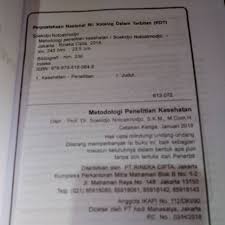 Ebook deposit or library or borrowing from your contacts to retrieve them. Buku Metodologi Penelitian Kesehatan By Soekidjo Notoatmodjo Shopee Indonesia