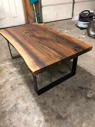 Gorgeous Live Edge Walnut Resin Coffee Table Etsy Coffee Table Wood Table Design Live Edge Dining Table