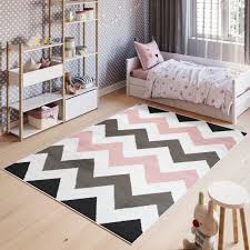 Gallery of teppich grau rosa. Pimky Teppich Kurzflor Rosa Weiss Grau Modern Zig Zag Design Tapiso Teppiche Online