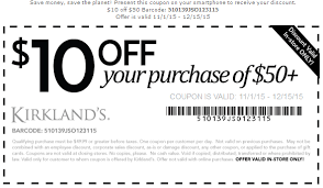 10 Off 50 At Kirklands Kirklands Free Printable Coupons Coupons