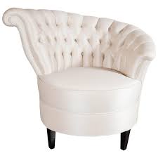 glamorous 1940s asymmetrical deep tufted back chair in oyster sharkskin vintage home decor living room 1940s interior chic home decor