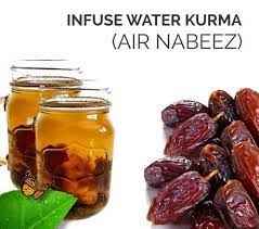 Air rendaman kurma ini mengandung banyak nutrisi yang bagus untuk tubuh , termasuk lemak, natrium, kalium, karbohidrat, serat, gula, protein, kalsium, zat besi, vitamin a, dan vitamin c. Ikhtiar Dan Rawatan Mistik Air Nabeez Air Rendaman Kurma