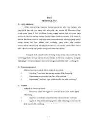 Dari jabir r.a bahwasanya rosulullah saw bersabda : Makalah Sifat Sombong