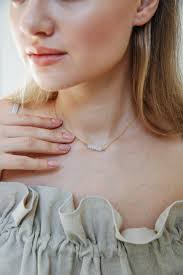 Moonstone Necklace, Jewelry Stick, Elegant Silver Necklace, Faceted  Moonstone, Stick Necklace, Christmas Gifts