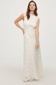Long Lace Dress Cream Women H M Us Lace Dress Long Bridal Dresses Lace Maxi Dress Wedding