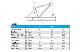 Bicycle Giant Bicycle Frame Size Chart