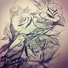Rose And Bird Tattoo Would Look Awesome As Black And Grey Or Bright Colors Picture Tattoos Tattoos Beautiful Tattoos